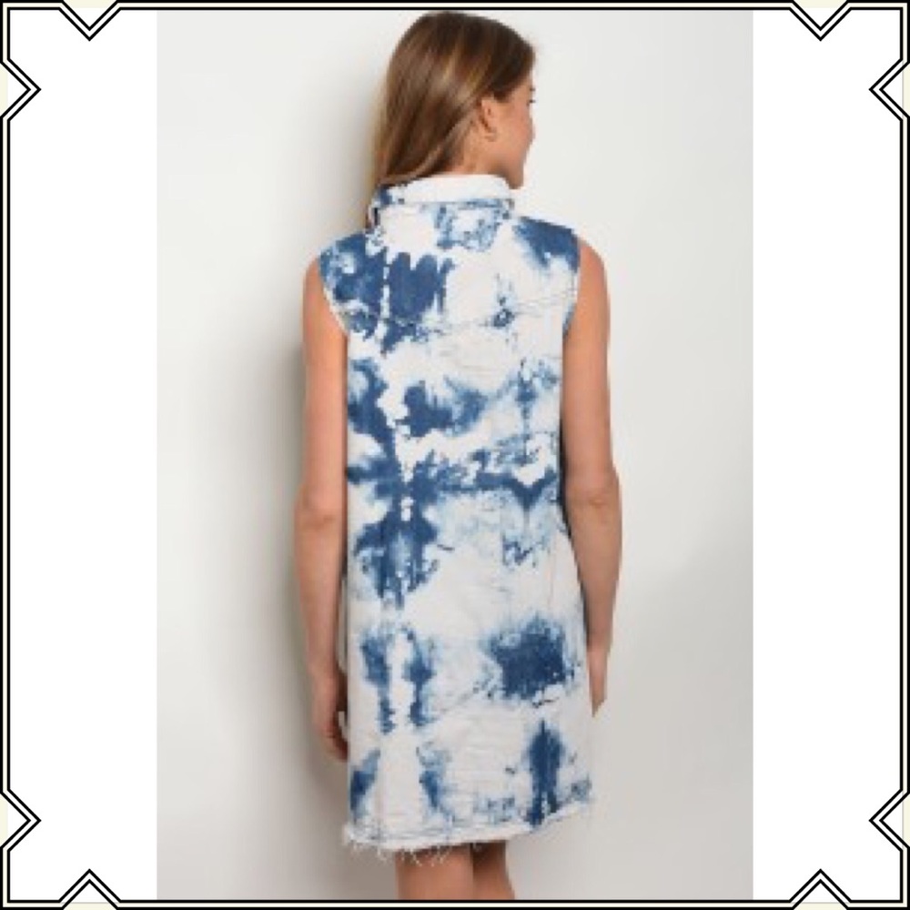 🌴ACID WASH SHIRT DRESS🌴 - Picture 2 of 2